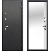 Входная дверь Гарда 9 Зеркало Эмалит Белый