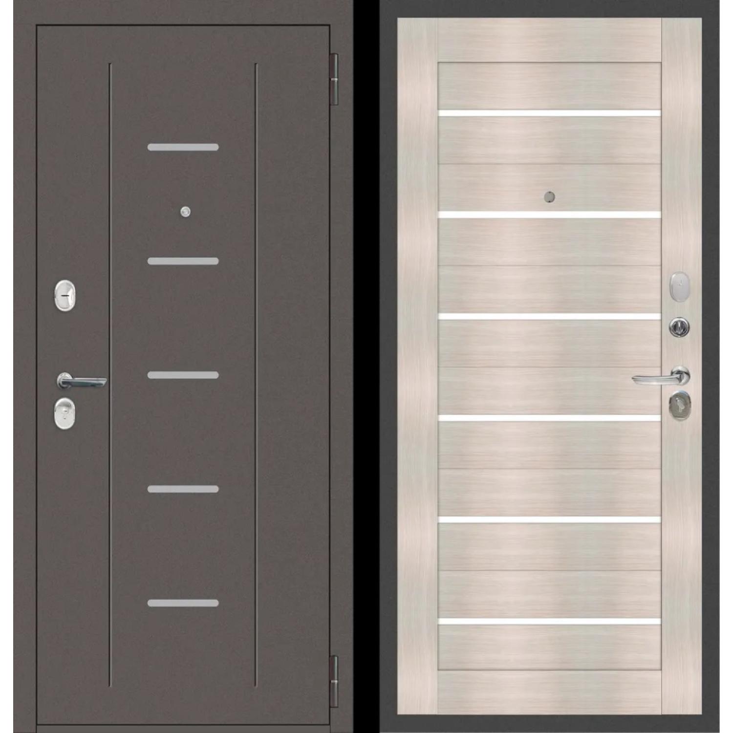 M33 (860*2050 L, Антик Серебро (Полимерно-порошковое), Лиственница беленая, Заказная)