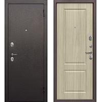 Входная дверь Тайга 7 см Медный антик /Бежевый клен