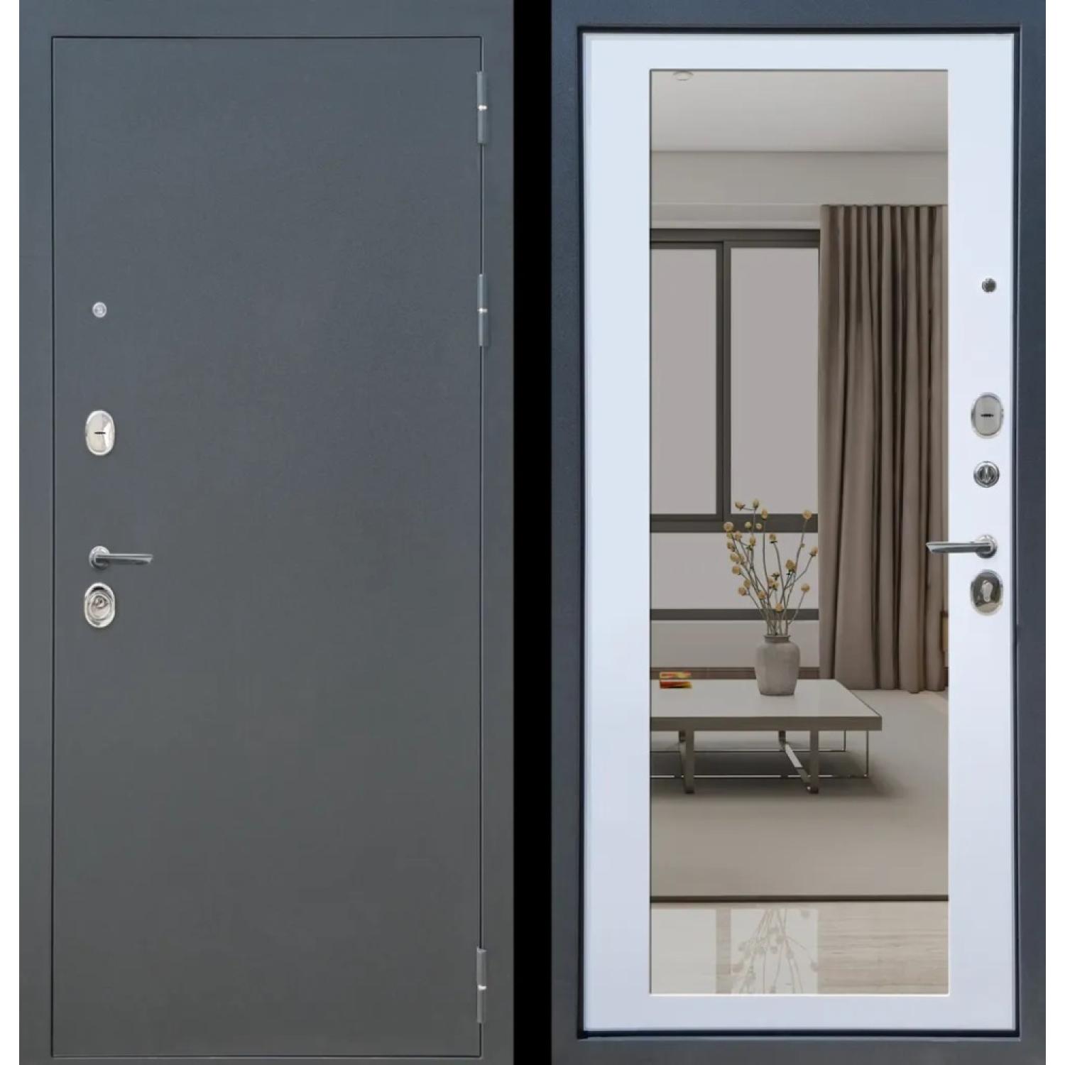 М5 (860*2050 L, Букле графит (Полимерно-порошковое), Velluto Bianco AG 700, Заказная)