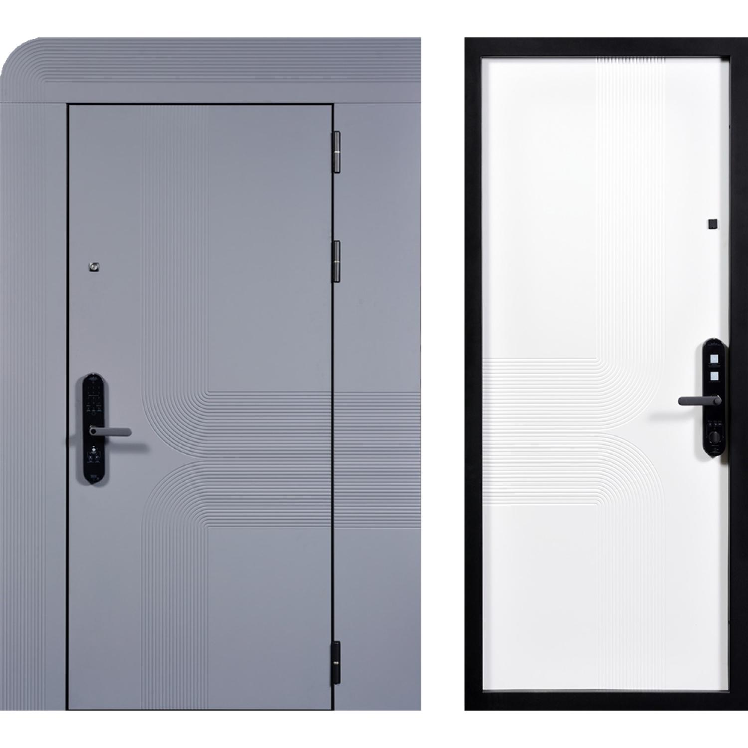 Бионика (960*2050 L, RAL 7024 (эмаль),  Белый (эмаль RAL 9003), Заказная)