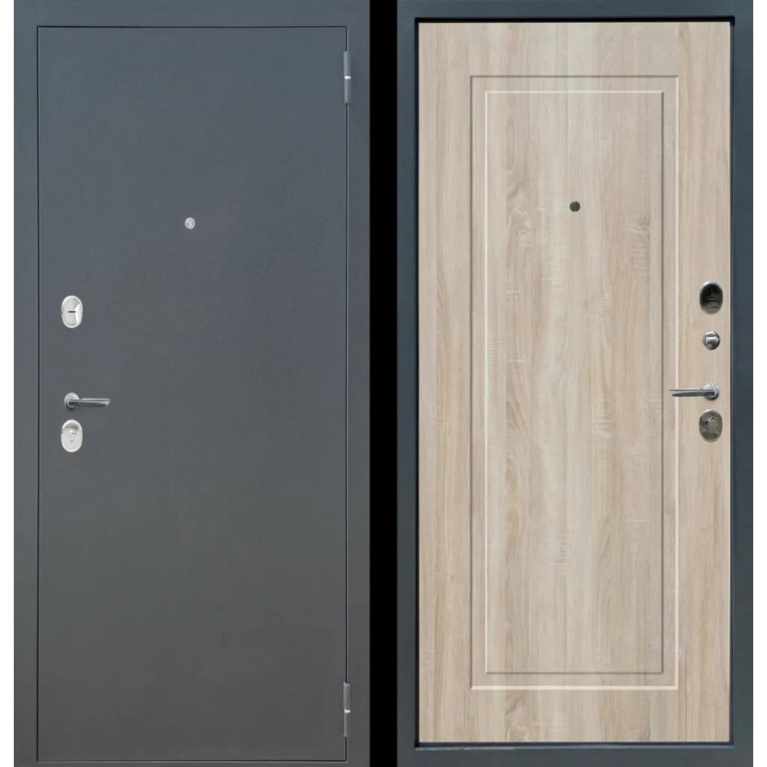 М2 (860*2050 R, Бетон графит (ПВХ), Дуб сонома светлый (ПВХ), Заказная)