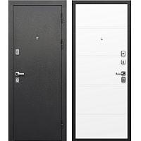 Входная дверь Гарда 9 Серебро Эмалит белый