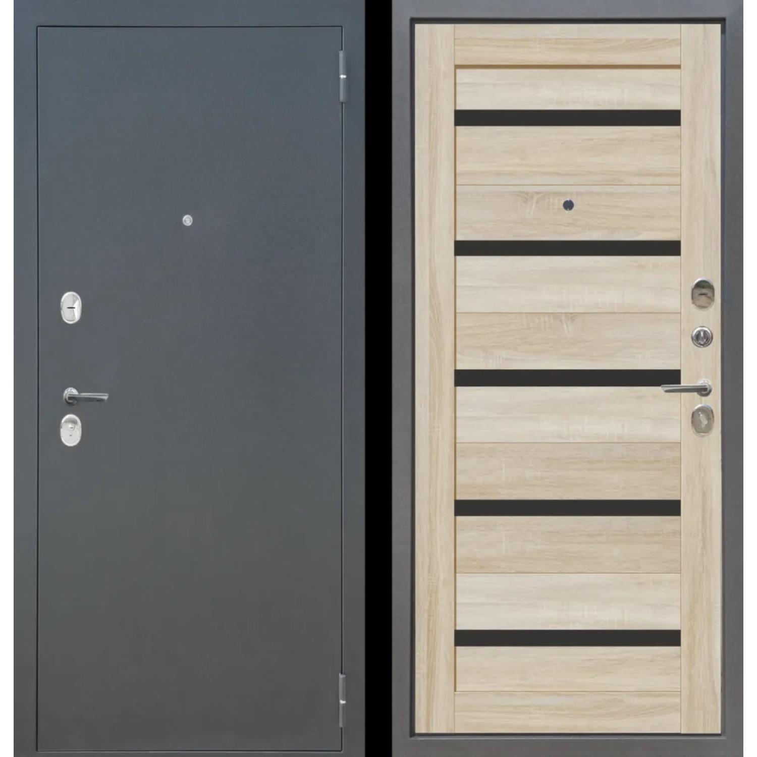 М4 (860*2050 R, Букле графит (Полимерно-порошковое), Сонома светлый, Заказная)